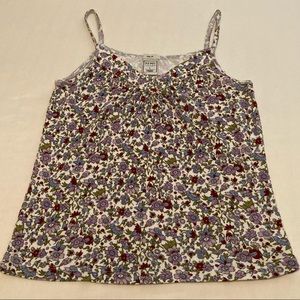 Floral OLD NAVY V Neck Tiny Fit Tank Top